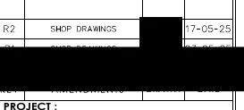 Shop-drawing revision register