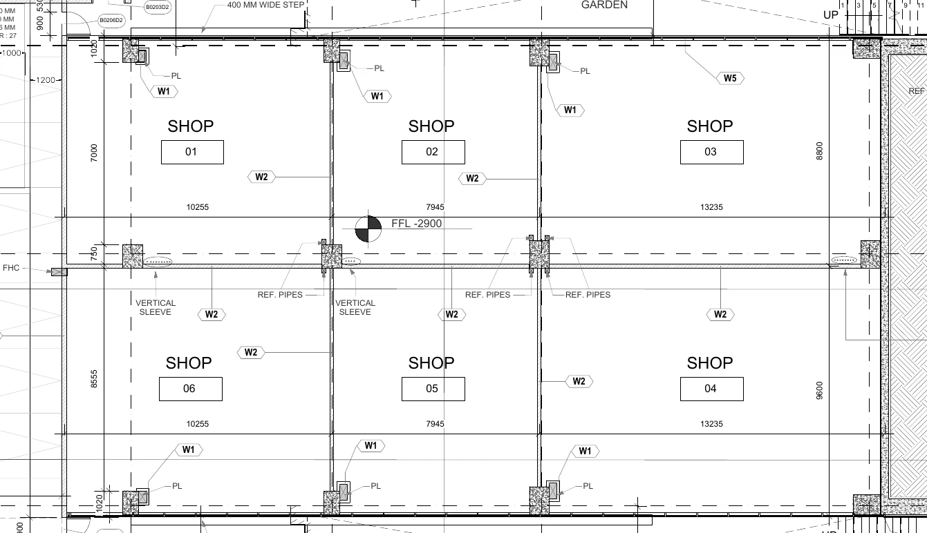 Lower-ground shop units 01-06 - Project A