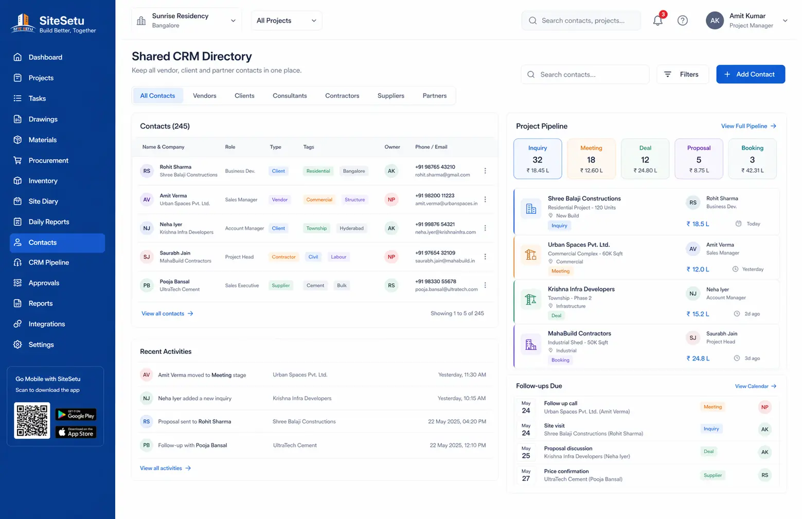CRM dashboard illustration