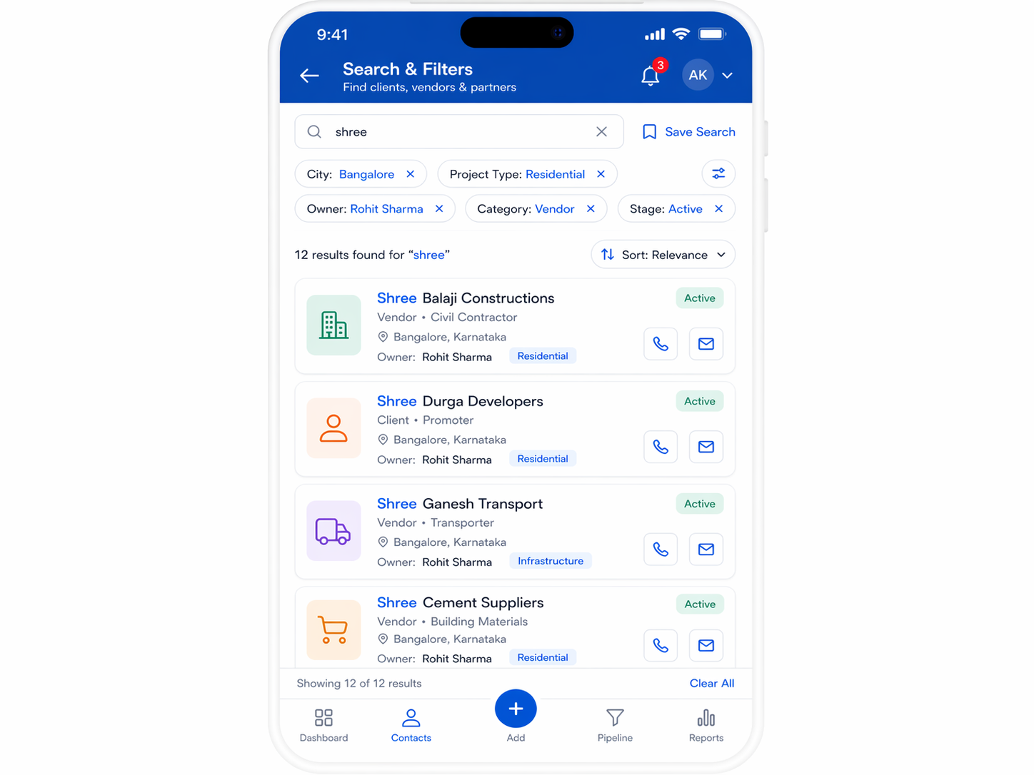 CRM search