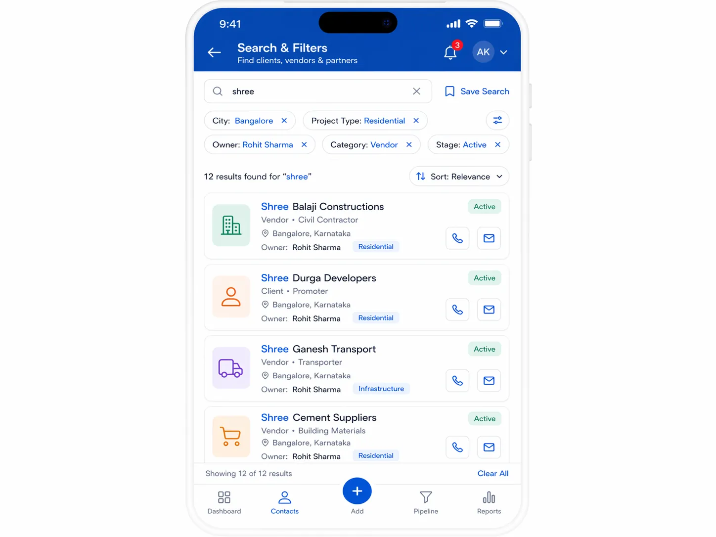 CRM search