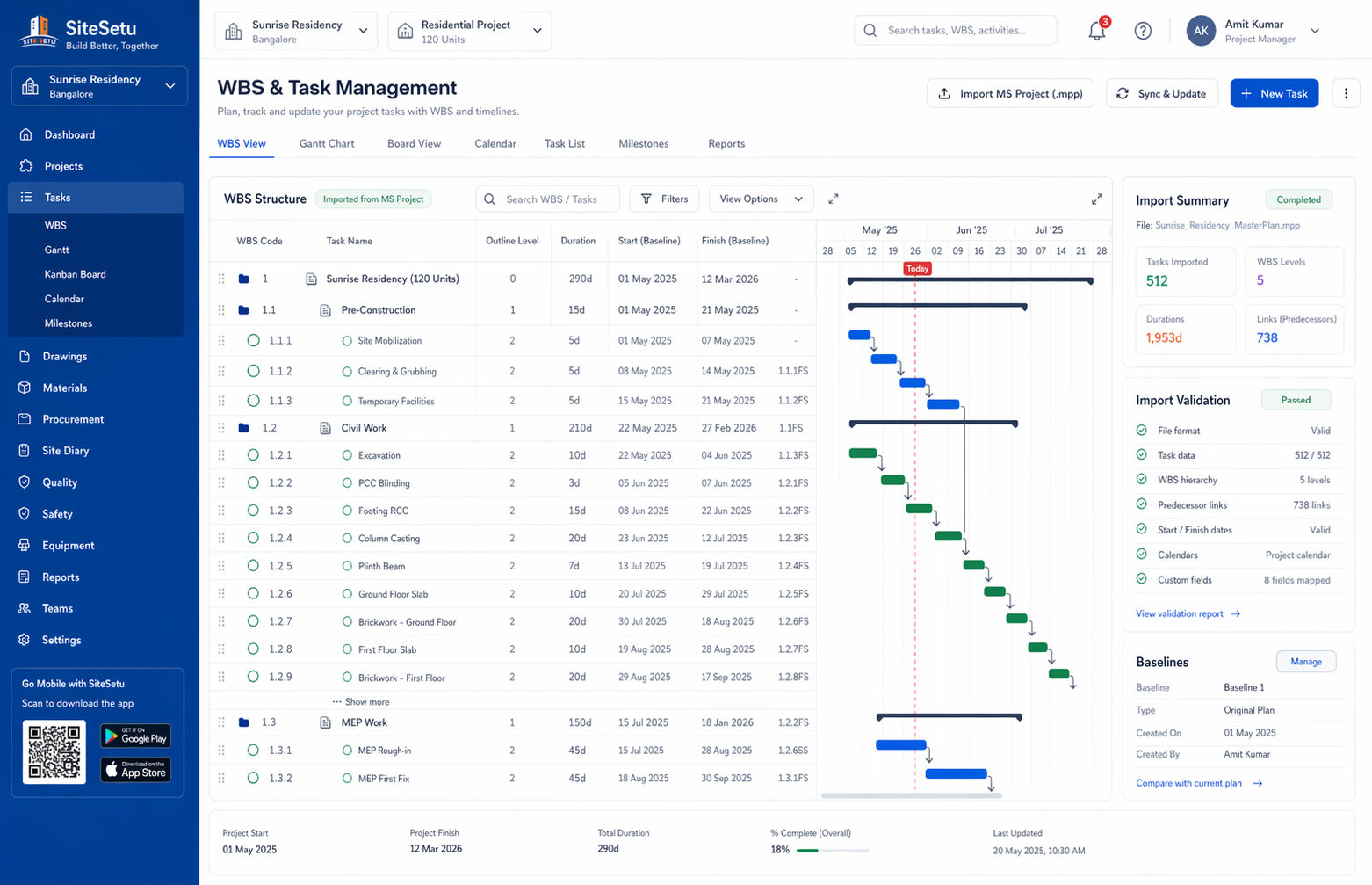 Construction daily progress reporting workflow preview
