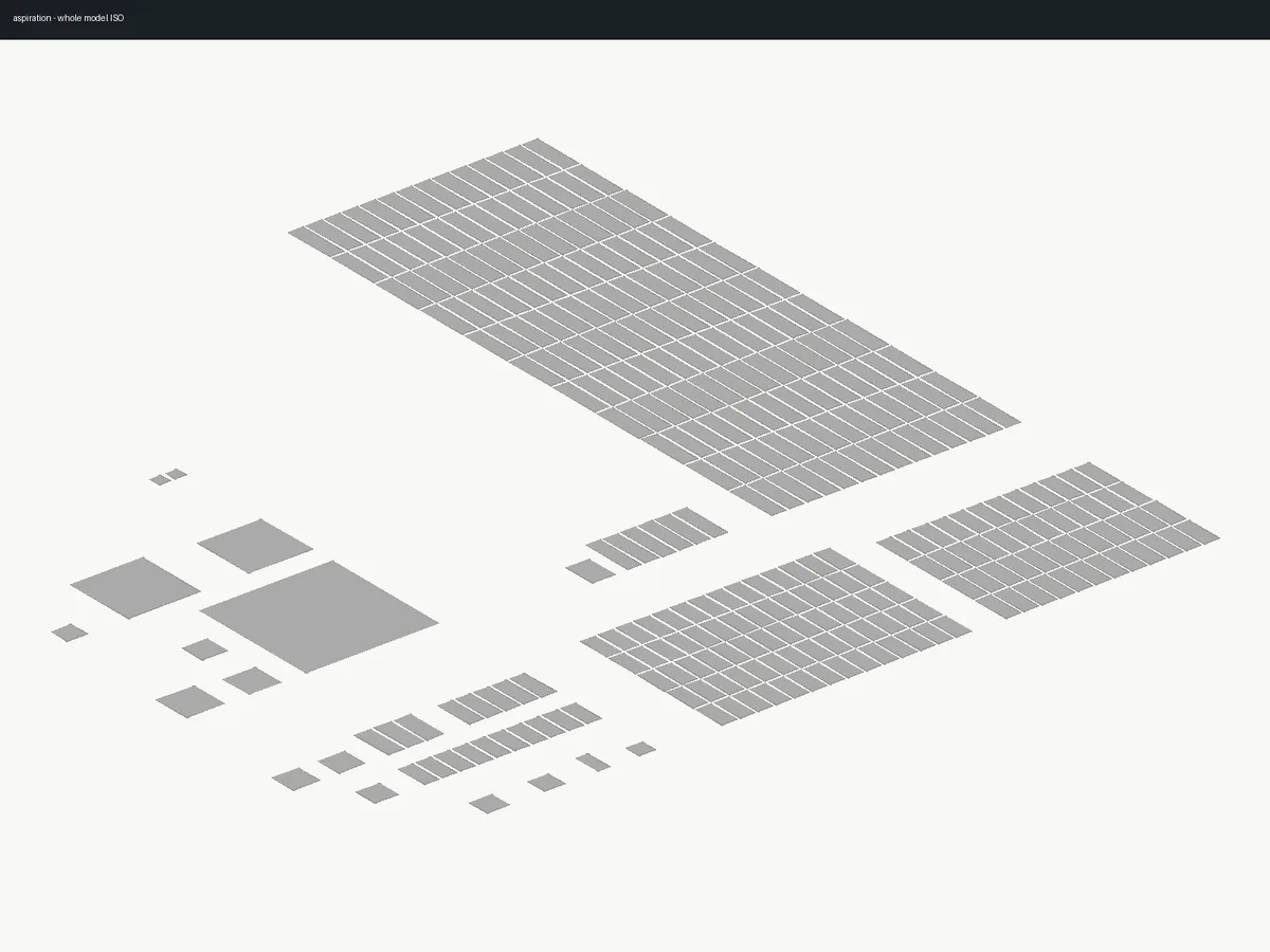 Isometric 3D BIM reconstruction of Aspiration