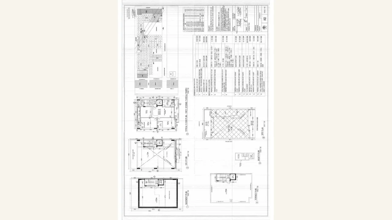 A COMPLETE SET OF THE LAST APPROVED BUILDING PLANS — visually reviewed for FLORA AVENUE 33 PHASE III. Source-reviewed for FLORA AVENUE 33 PHASE III.