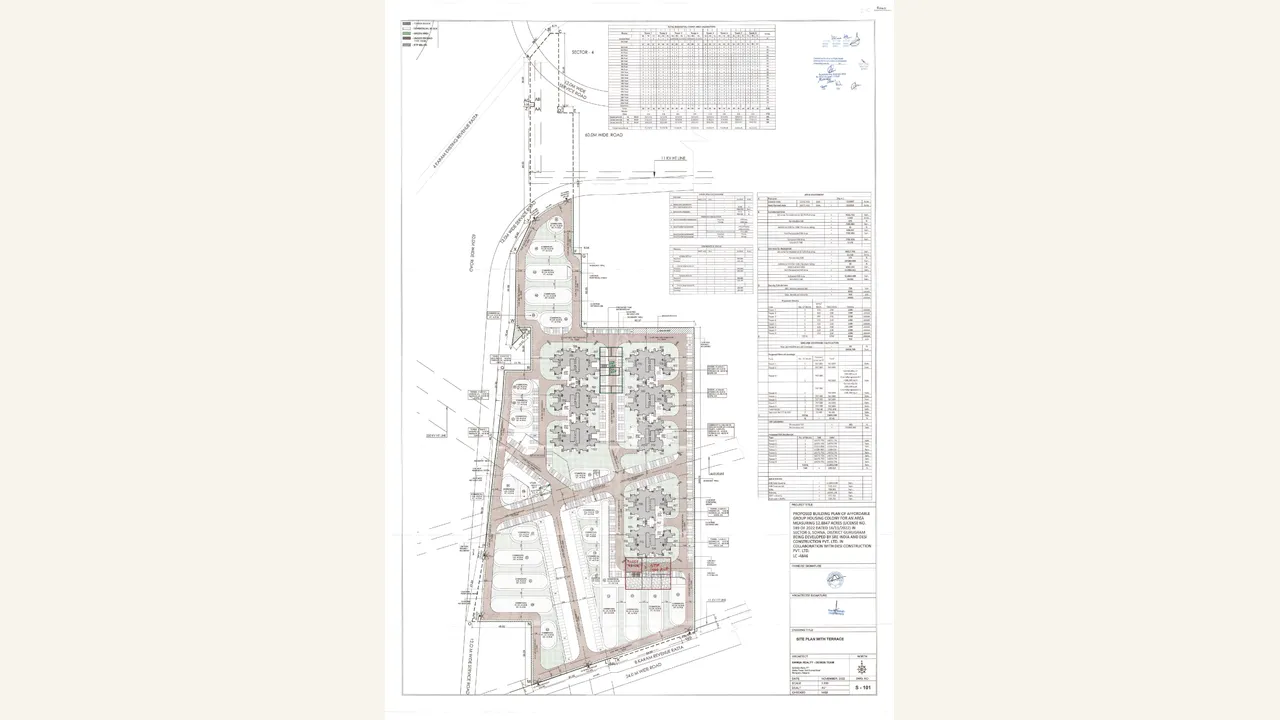 Broader group-housing site plan filed in the TATHASTU I authority record