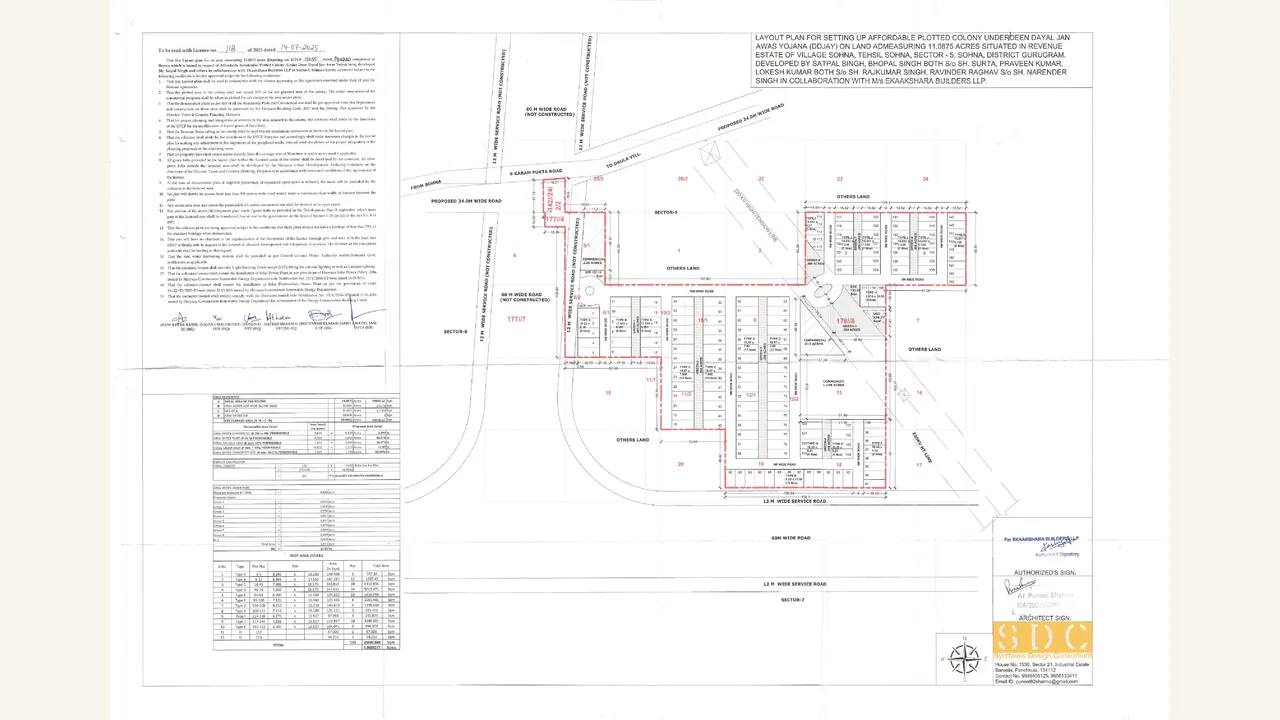 IN CASE OF PLOTTED COLONY, THE LATEST LAYOUT PLAN — visually reviewed for GARDEN RESIDENCY II. Source-reviewed for GARDEN RESIDENCY II.