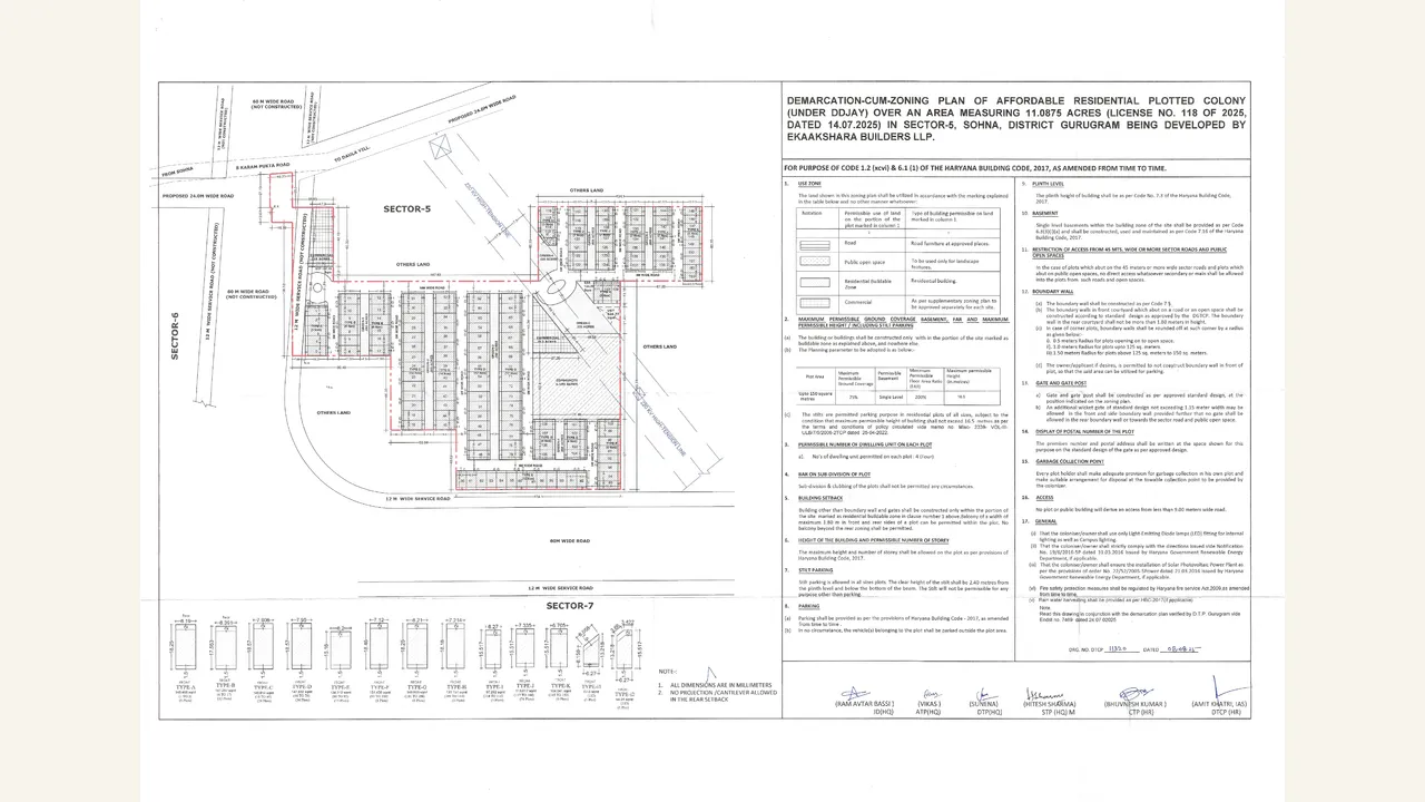 ZONING PLAN — visually reviewed for GARDEN RESIDENCY II. Source-reviewed for GARDEN RESIDENCY II.