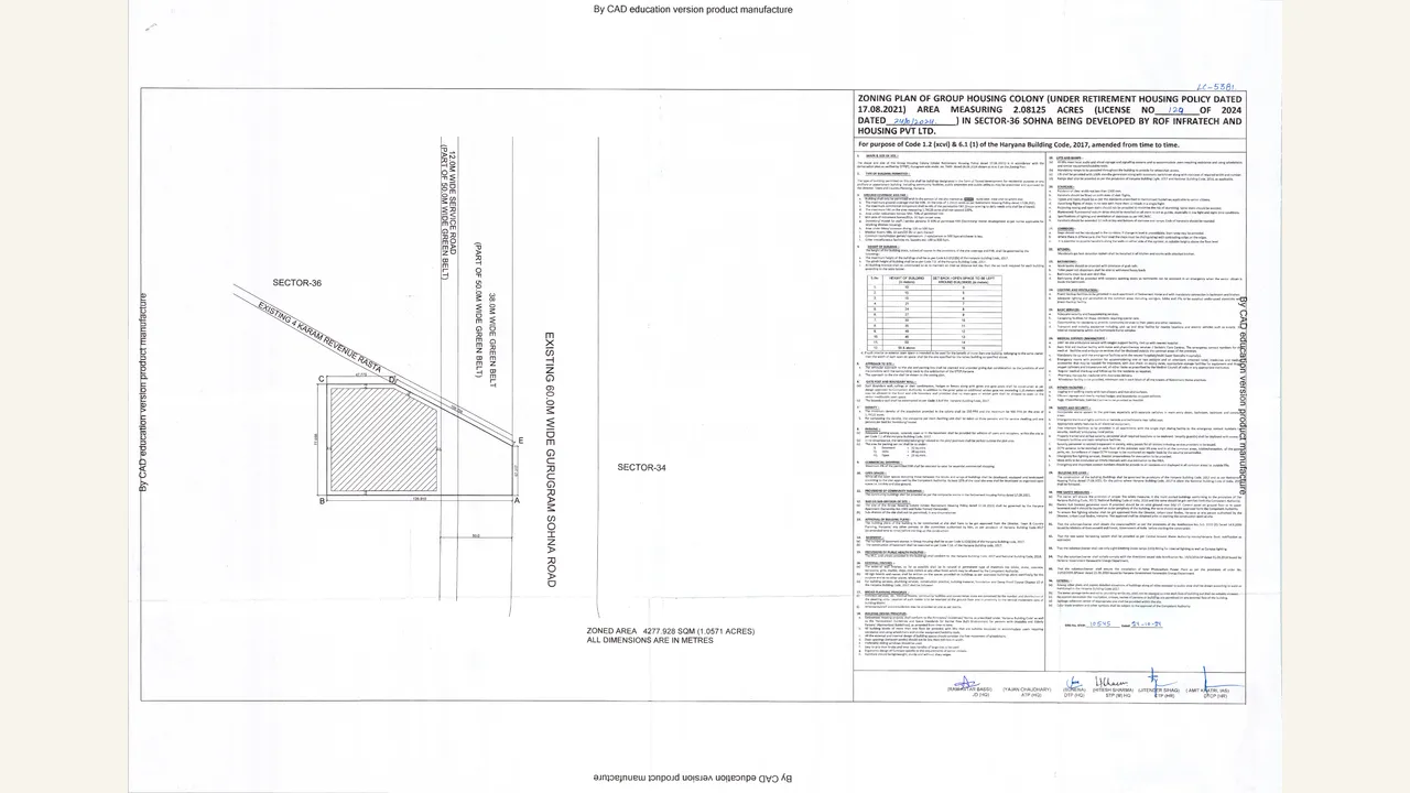 Zoning plan visually verified for Advik by ROF
