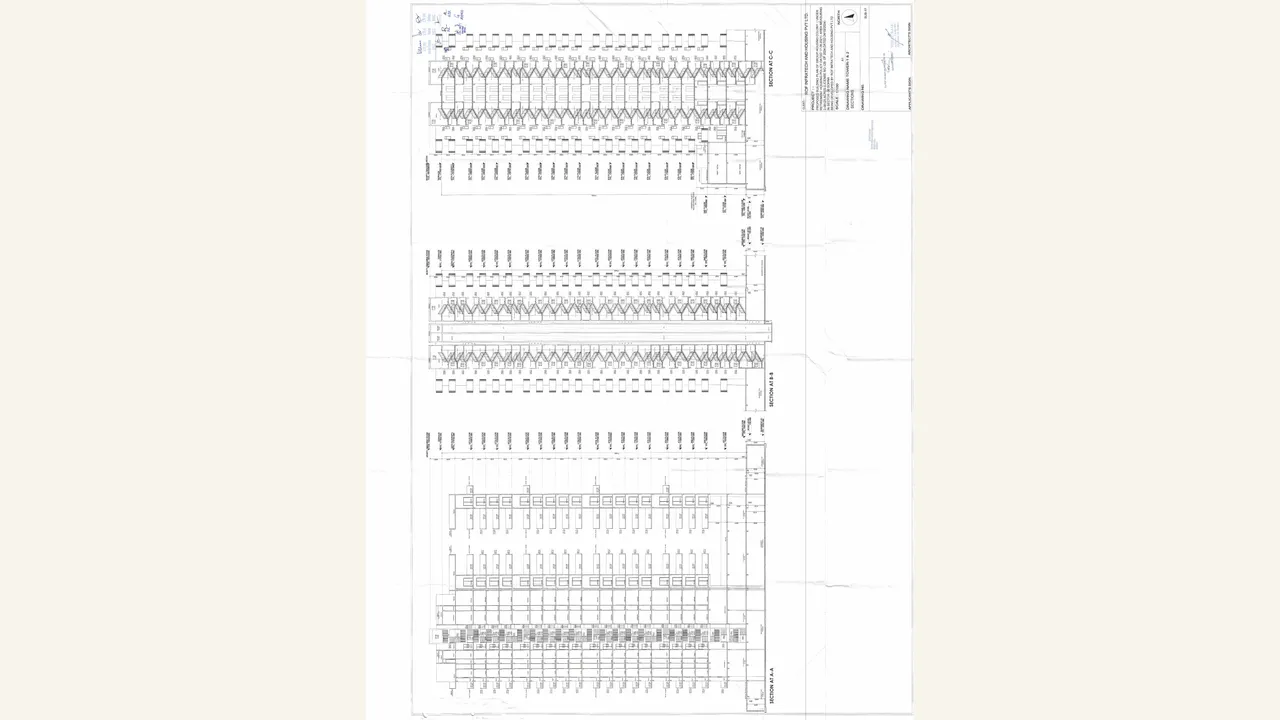 Tower 01 and Tower 02 section drawing visually verified for Advik by ROF