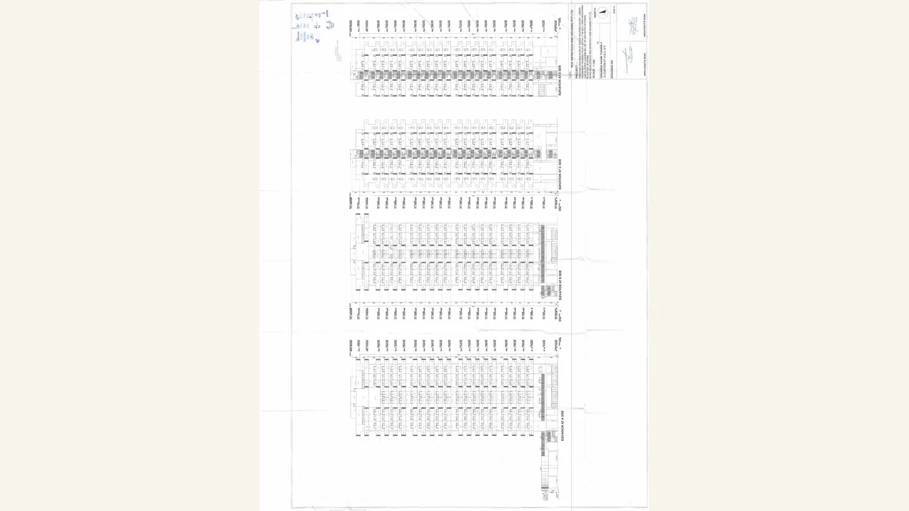 Tower 01 elevation drawing visually verified for Advik by ROF