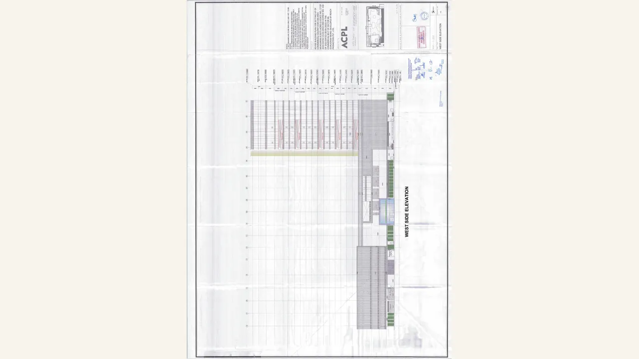 AIRIA west side elevation plan