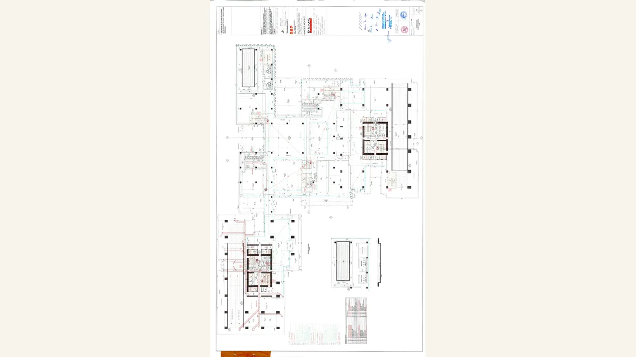 Audited Alura club ground-floor and pool-section drawing