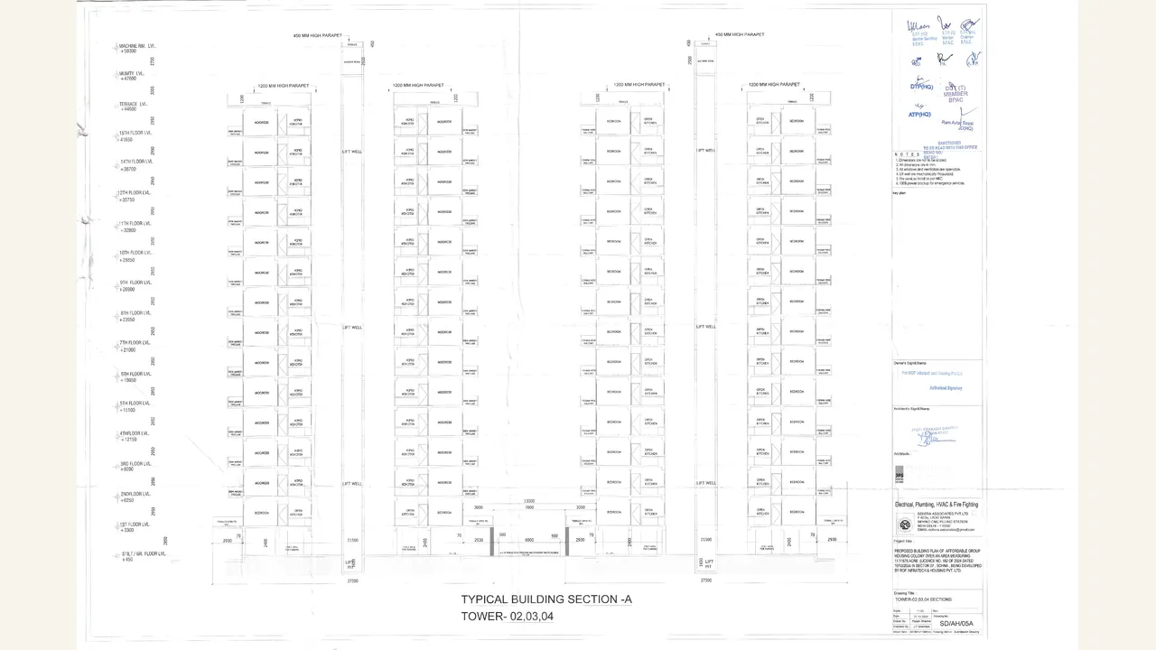 ANTARES BY ROF — approved plans