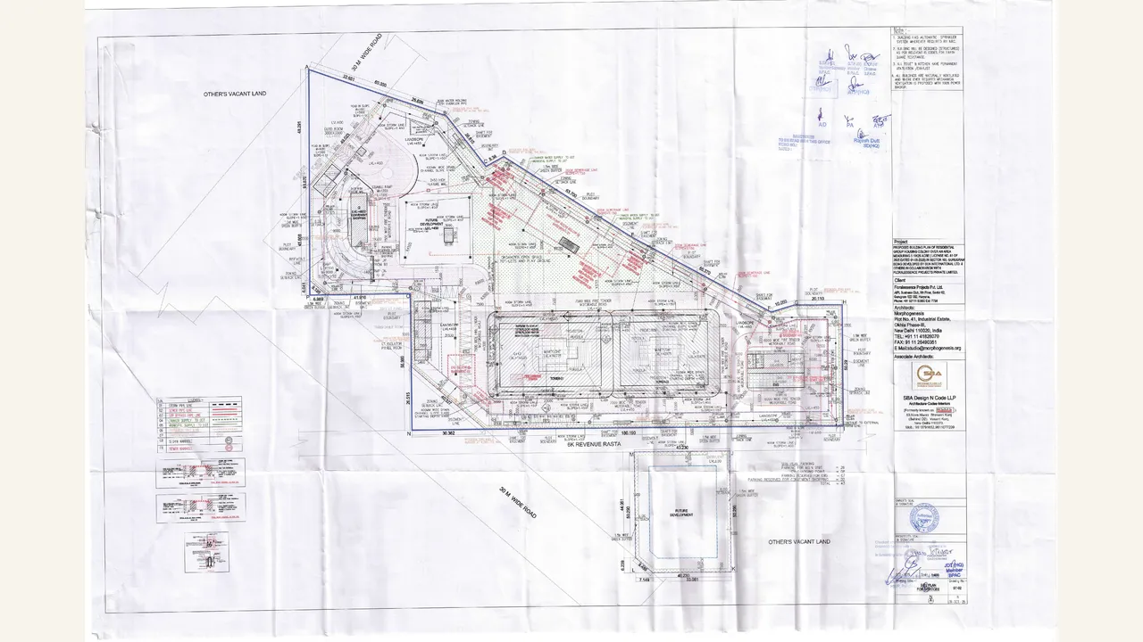 Site services plan visually verified for Aquaria at AIPL Lake City