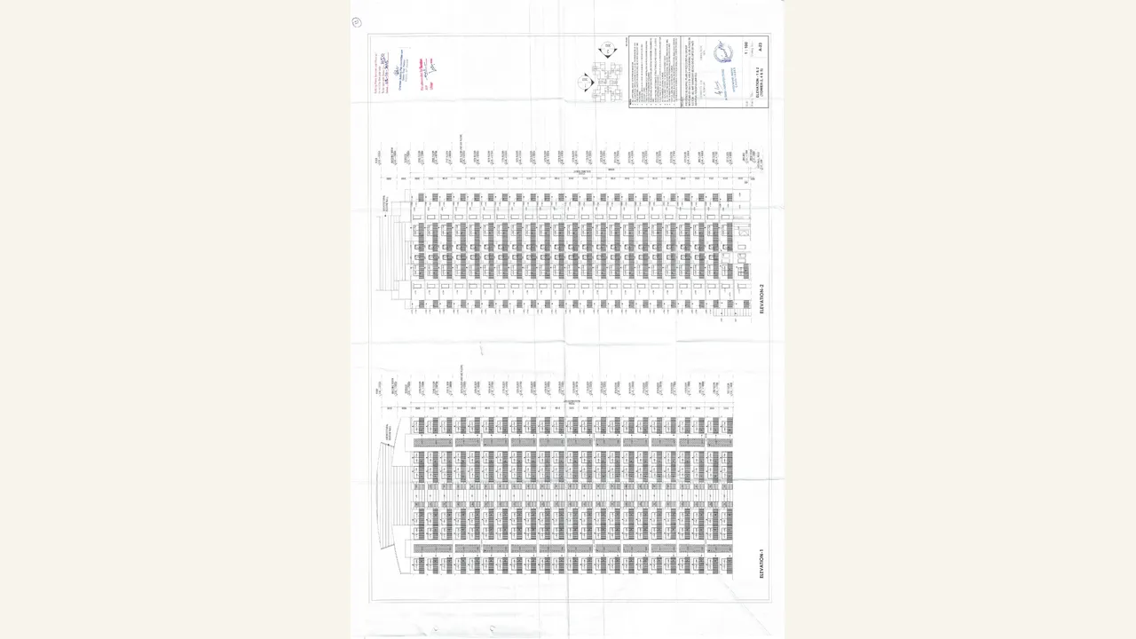 ELEVATION-1\u00262 (TOWER-2,4\u00265) drawing for Ashiana Aaroham Phase II