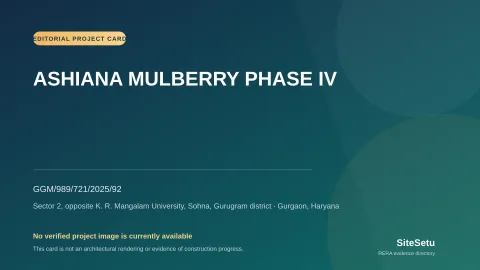 Editorial identification card for ASHIANA MULBERRY PHASE IV; not a building rendering.