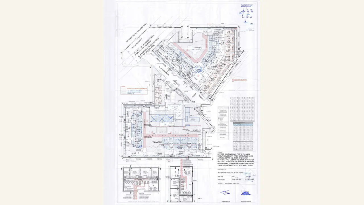 Audited service plans for the Phase 2 villa layout