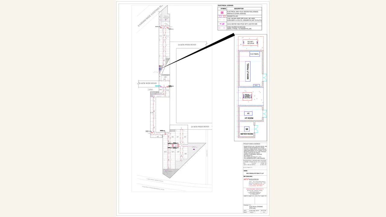 SPE ELECRICAL LAYOUT PLAN — visually reviewed for AUM GREEN RESIDENCY. Source-reviewed for AUM GREEN RESIDENCY.