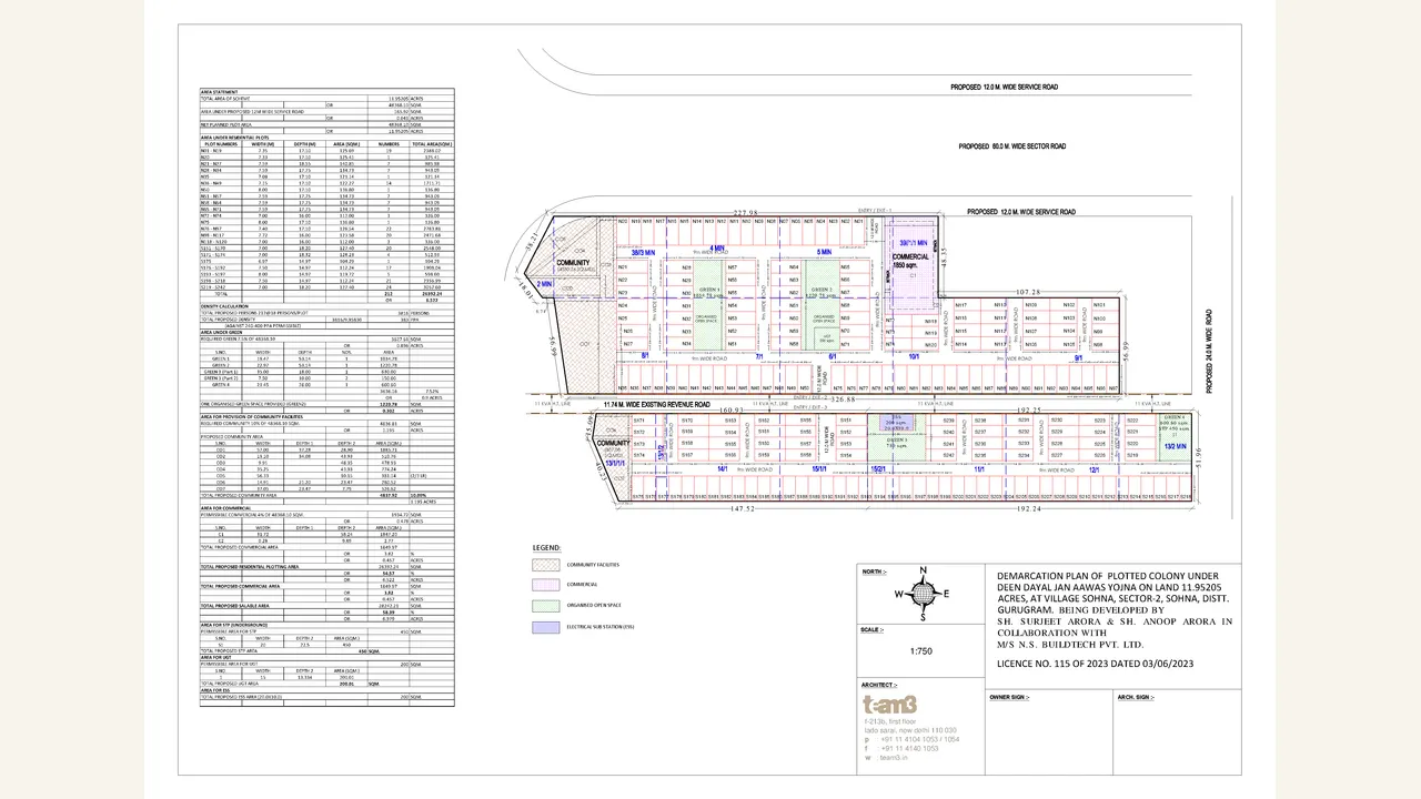 AVANI SIGNATURE FLOORS demarcation plan