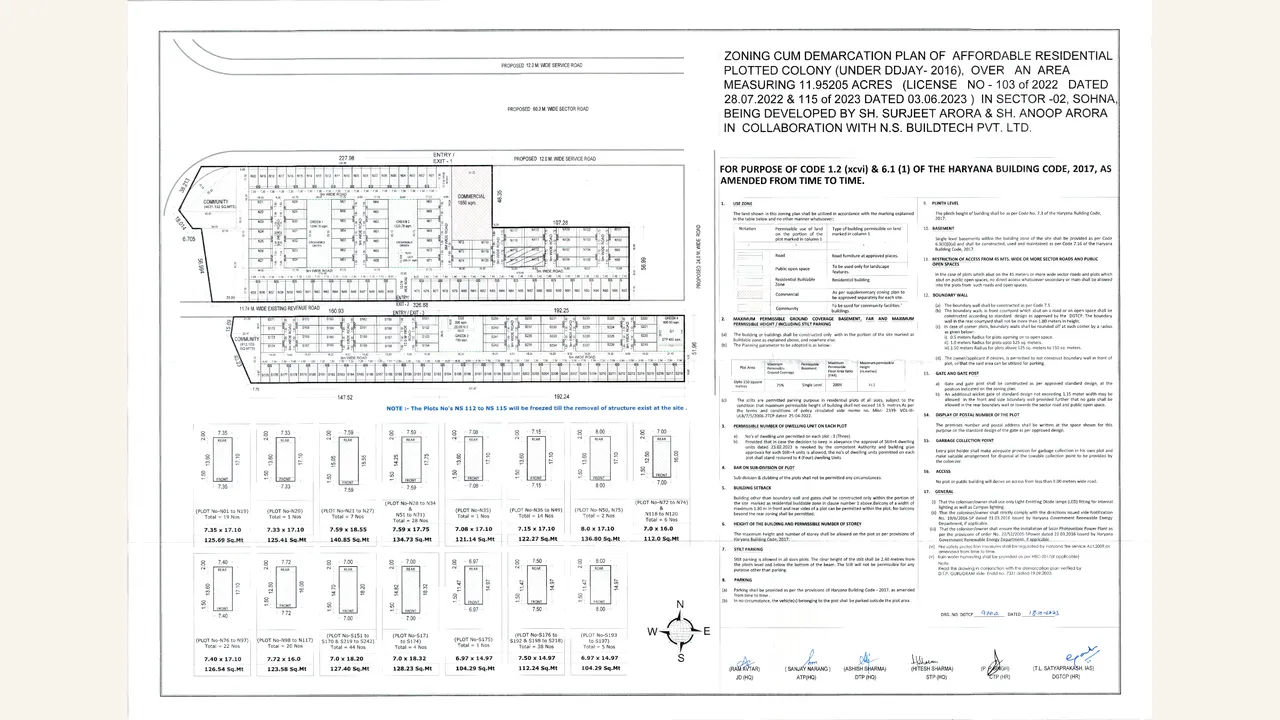 AVANI SIGNATURE FLOORS zoning plan