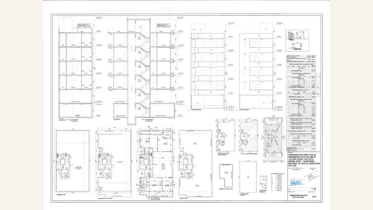 AVANI SIGNATURE FLOORS a complete set of the last approved building plans