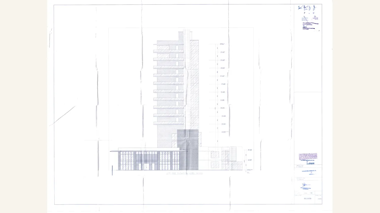 ELEVATION PLAN for BAANI CITY CENTER; AALIYAH REAL ESTATES PVT. LTD.; Sector 63, Gurugram