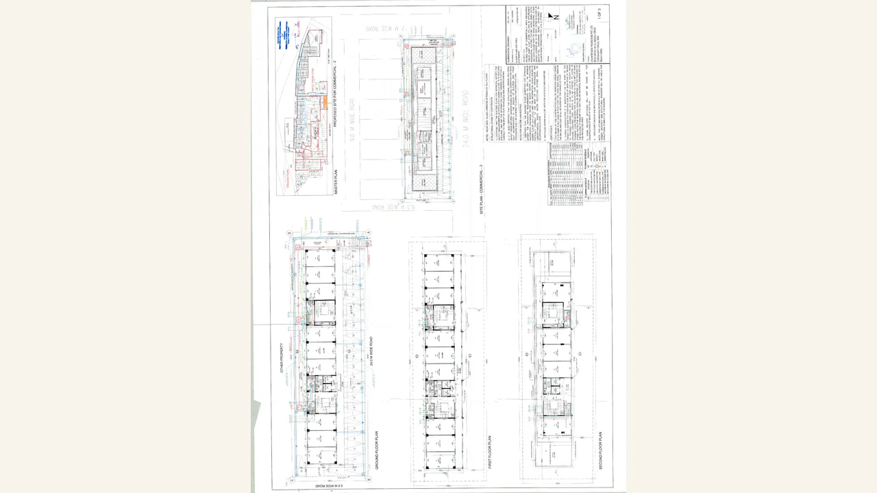 FLOOR PLAN drawing for BPTP Green Oaks Boulevard II