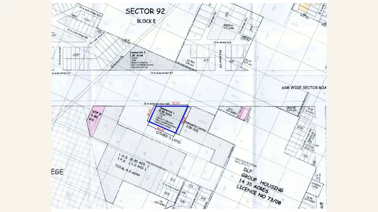 CLUB ARCADE Demarcation plan drawing PDF