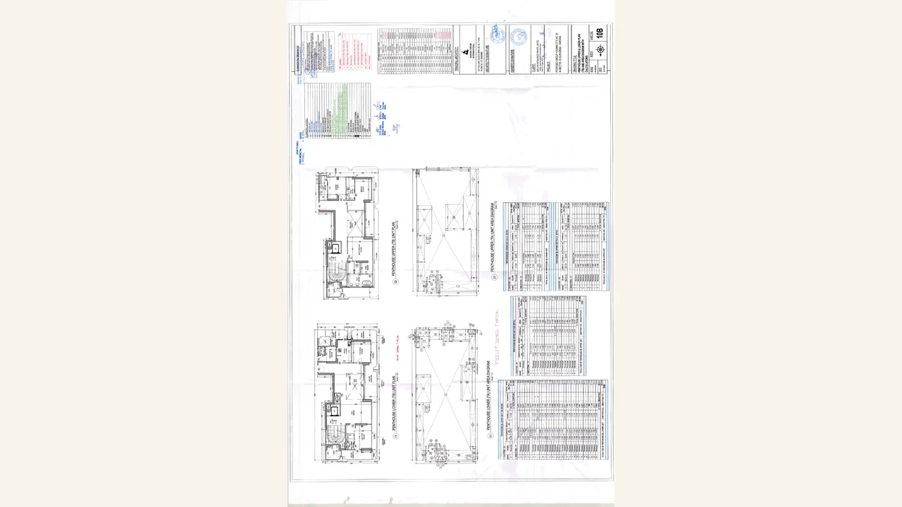 Penthouse type 2 plan for DALCORE THE FALCON