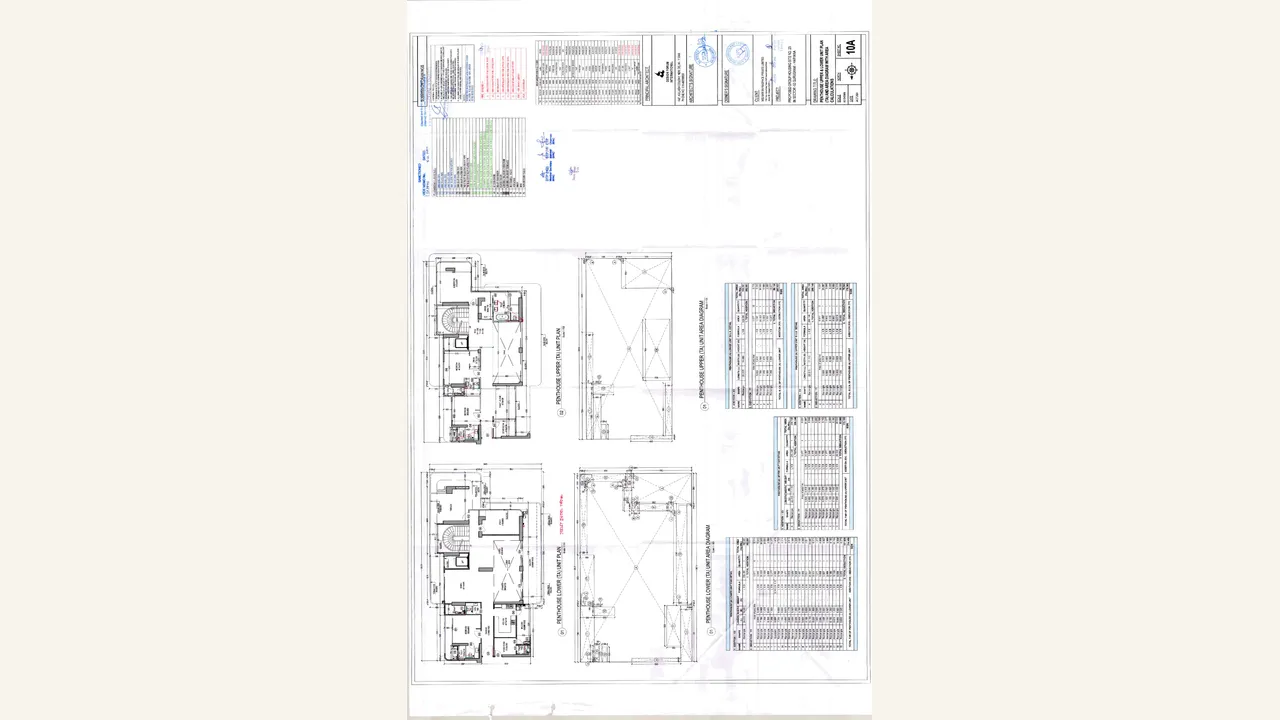 Penthouse type 1 plan for DALCORE THE FALCON