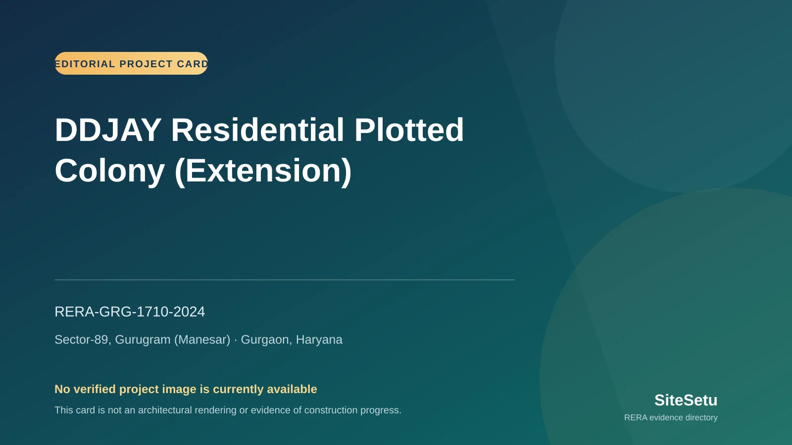 DDJAY Residential Plotted Colony (Extension)