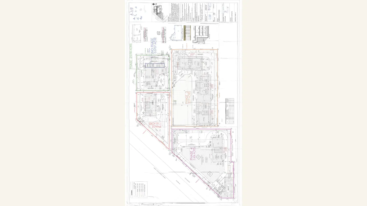 Audited broader multi-phase plan that visibly includes Delphine Phase II