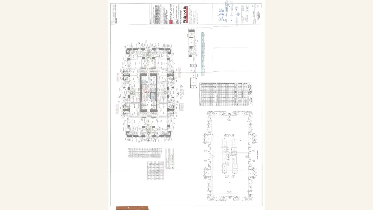 DLF Privana North typical floor plan (tower b \u0026 d)