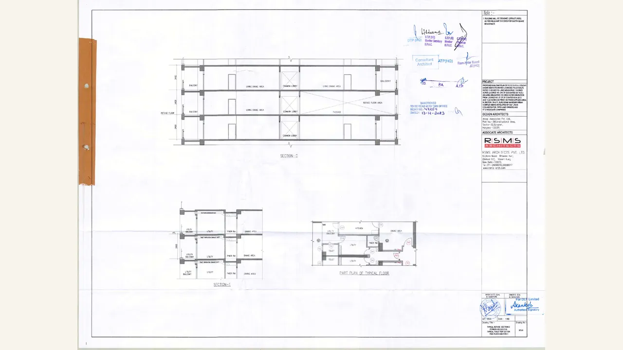 DLF PRIVANA SOUTH hrera form a h upload shown in the completed visual audit