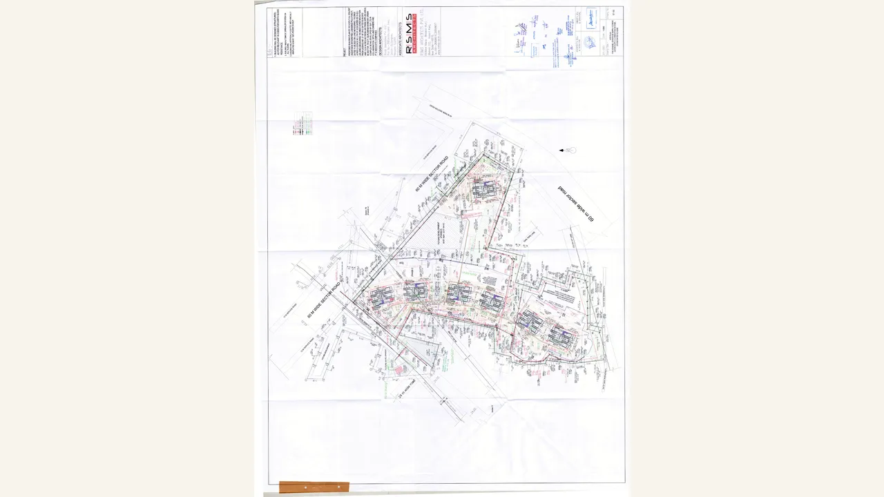 DLF PRIVANA SOUTH site, layout or services plan shown in the completed visual audit