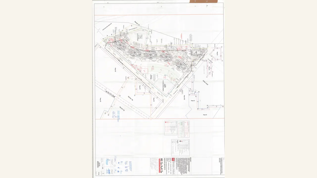DLF PRIVANA WEST Site plan, storm water \u0026 irrigation supply drawing PDF
