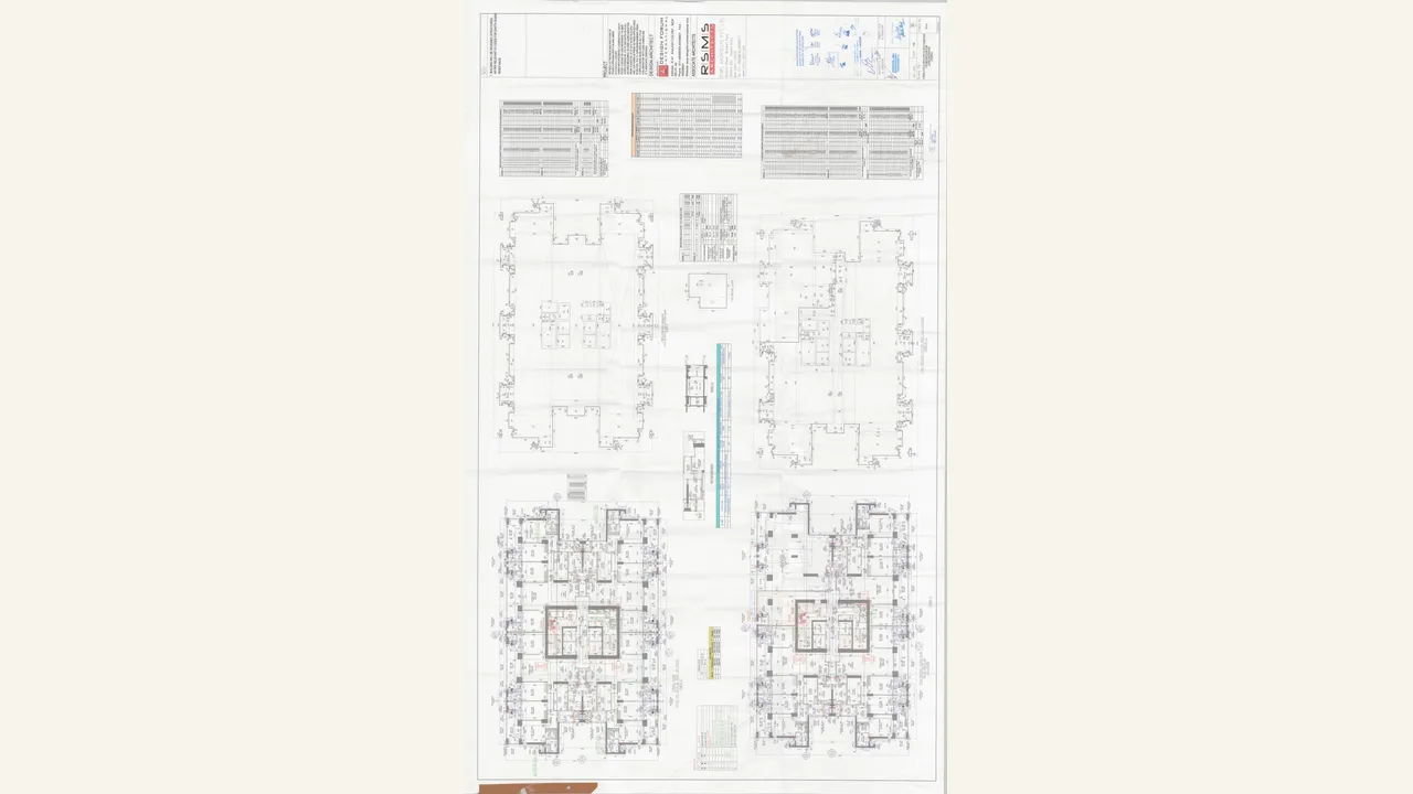 DLF PRIVANA WEST Typical floor plan (11-16 \u0026 18-20), 17th refuge floor plan \u0026 area cal (t-c) drawing PDF