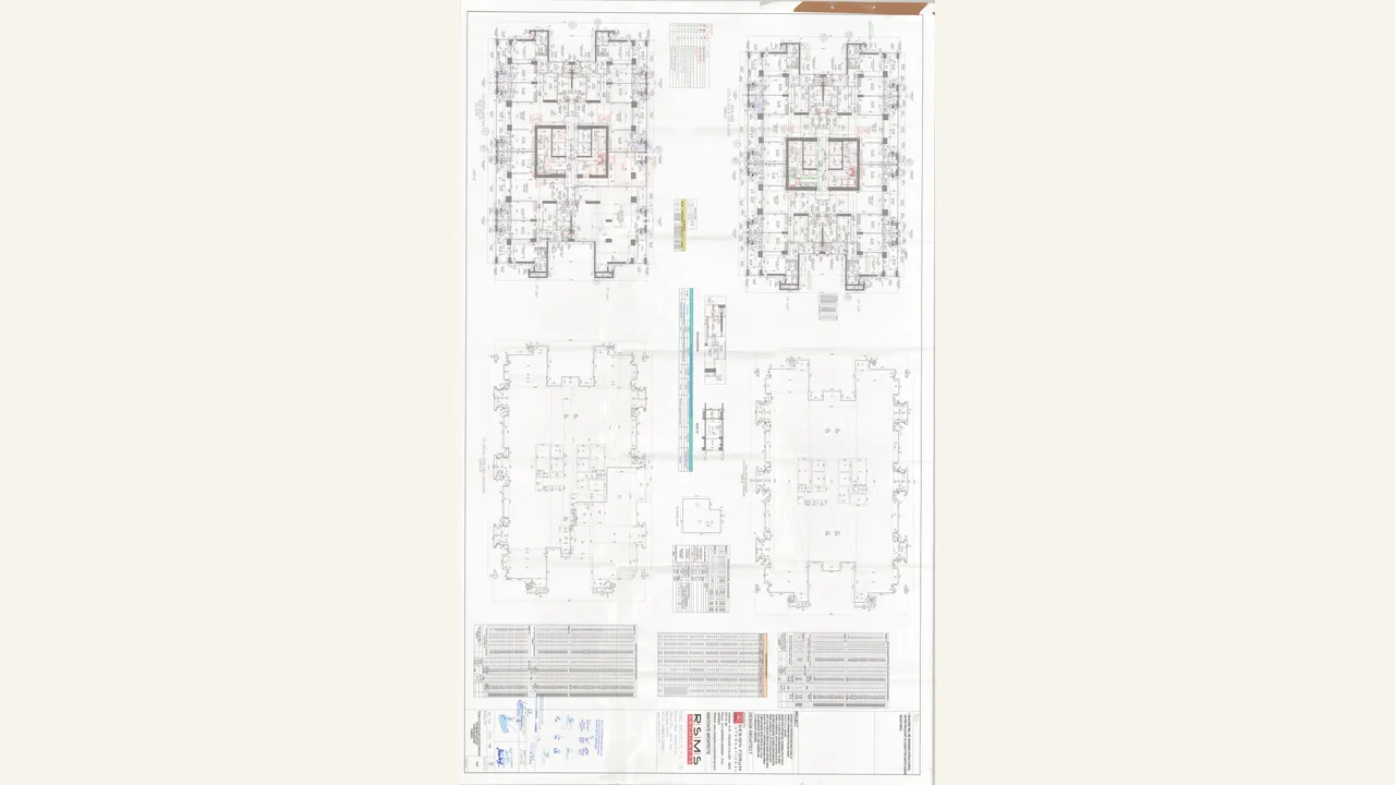 DLF PRIVANA WEST Typical floor plan (11-16 \u0026 18-20), 17th refuge floor plan \u0026 area cal (t-b) drawing PDF