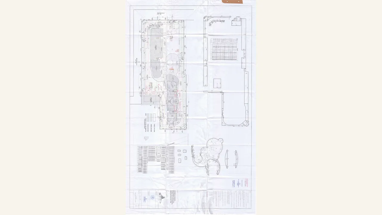 Site plan showing green area and podium coverage for Elaira Residences Phase 1