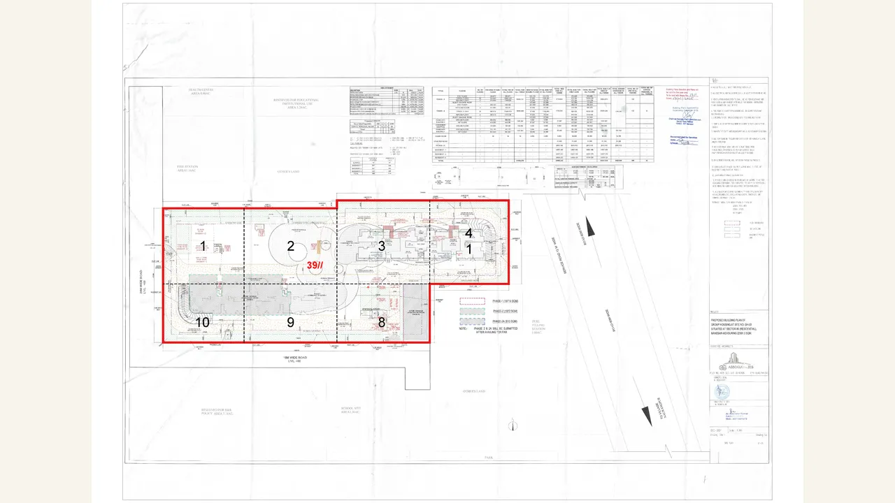 DEMARCATION PLAN drawing for Elaira Residences Phase 2 \u0026 2A