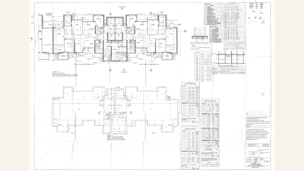 Audited typical-level plan for Elan The Statement Tower 4