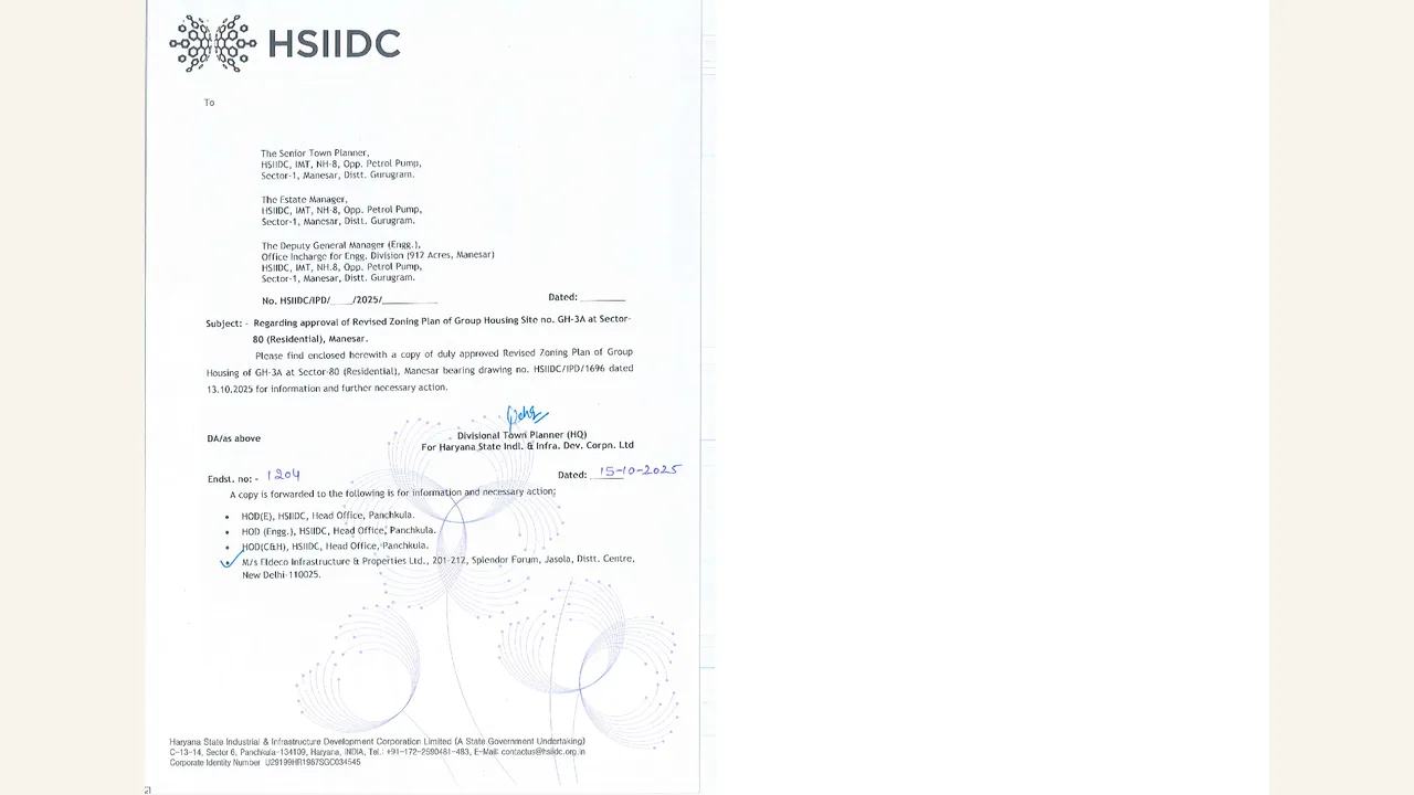 Zoning plan visually verified for Eldeco Terra \u0026 Sol