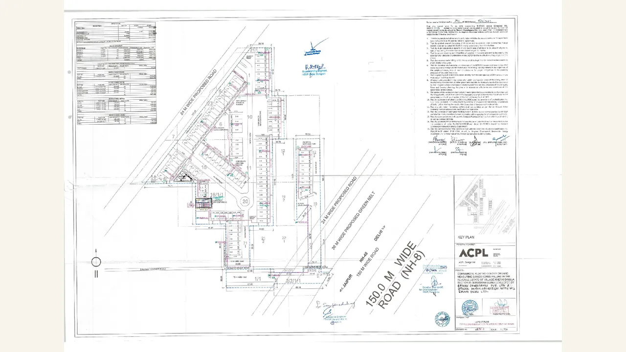 EMAAR BUSINESS DISTRICT 83 service plan estimate drawing shown in the completed visual audit
