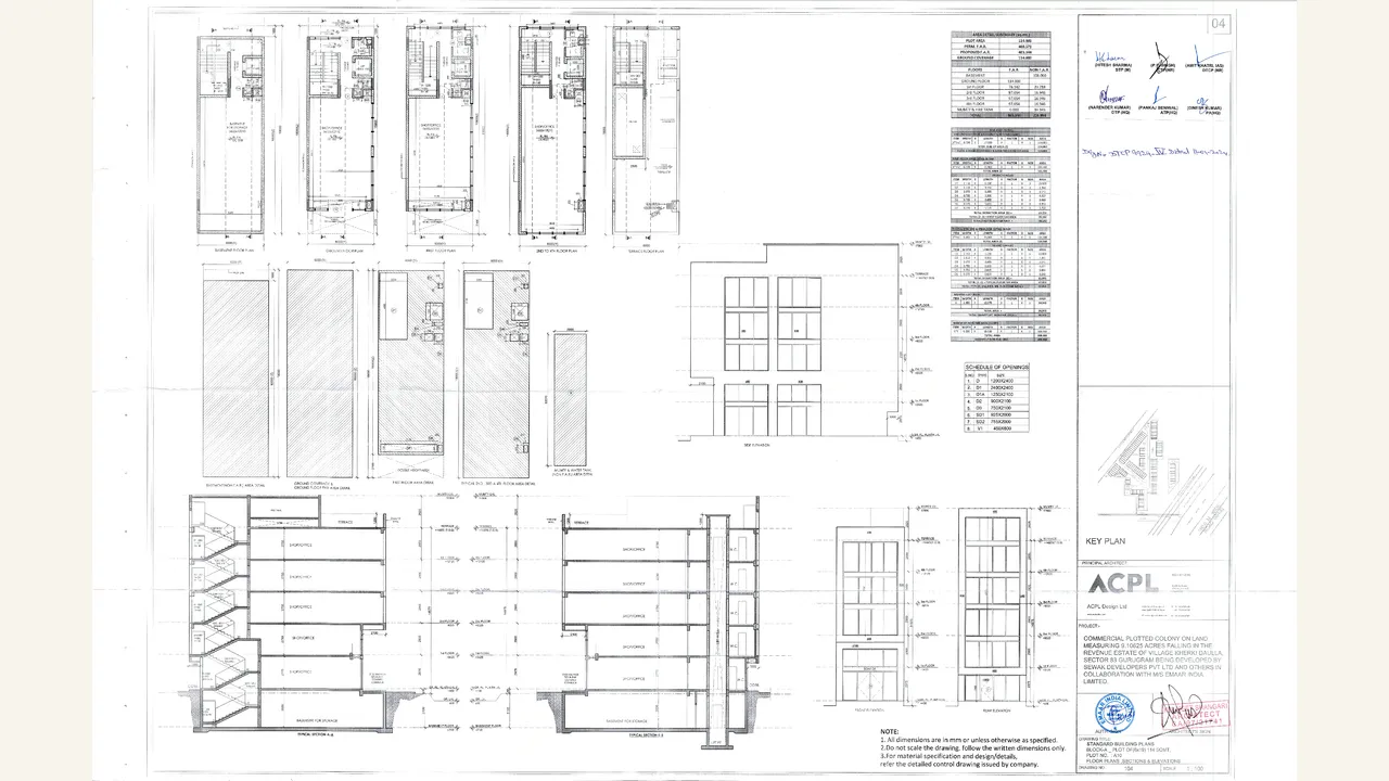 EMAAR BUSINESS DISTRICT 83 architectural building plan sheet shown in the completed visual audit