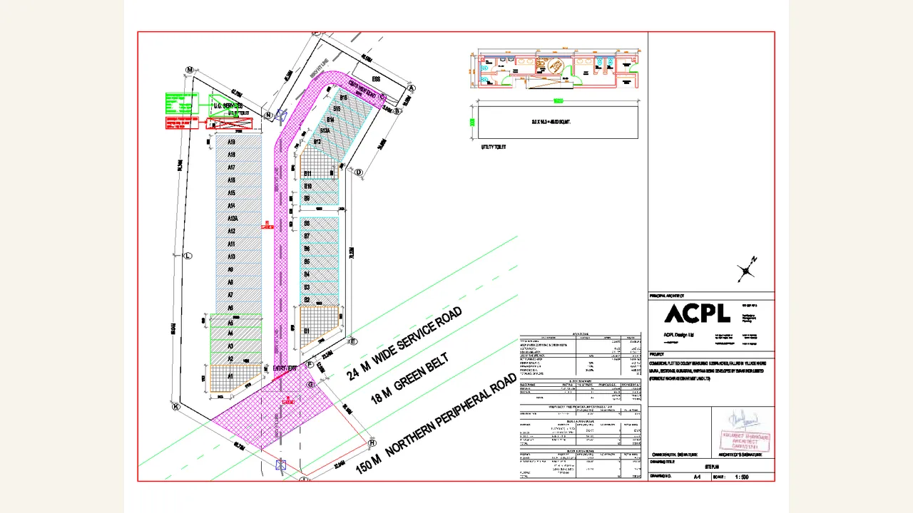 Authority-filed road layout for Emaar Business District 99