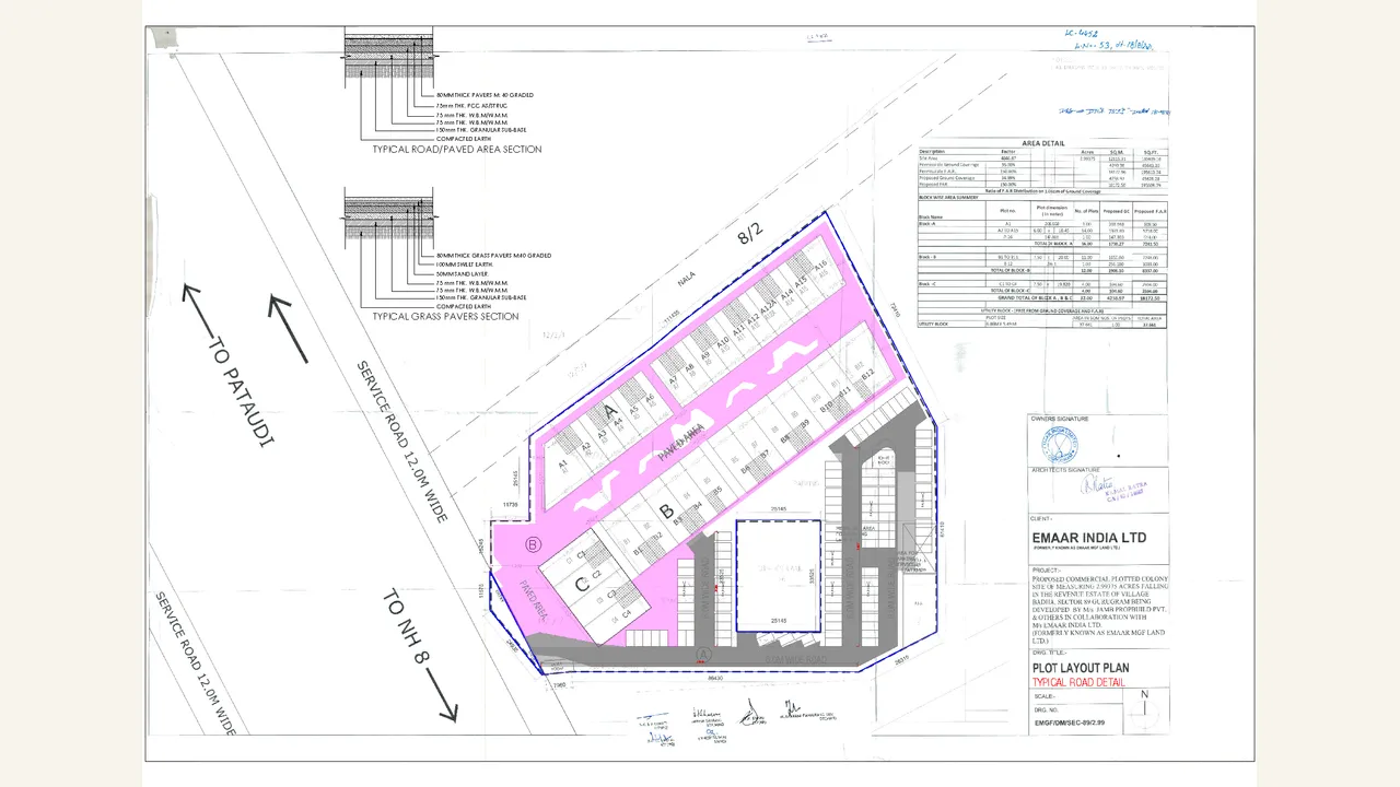 Authority-filed road plan for EBD 89 NXT