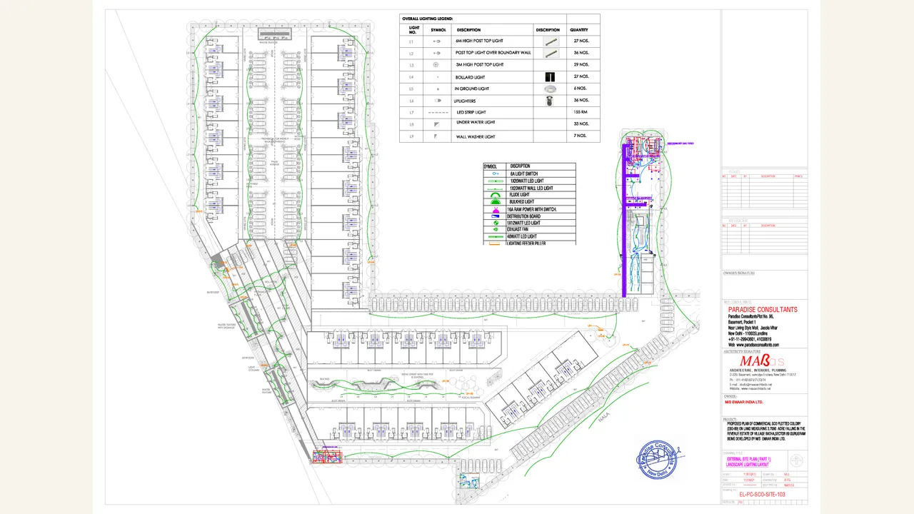 Authority-filed lighting plan for EBD-89
