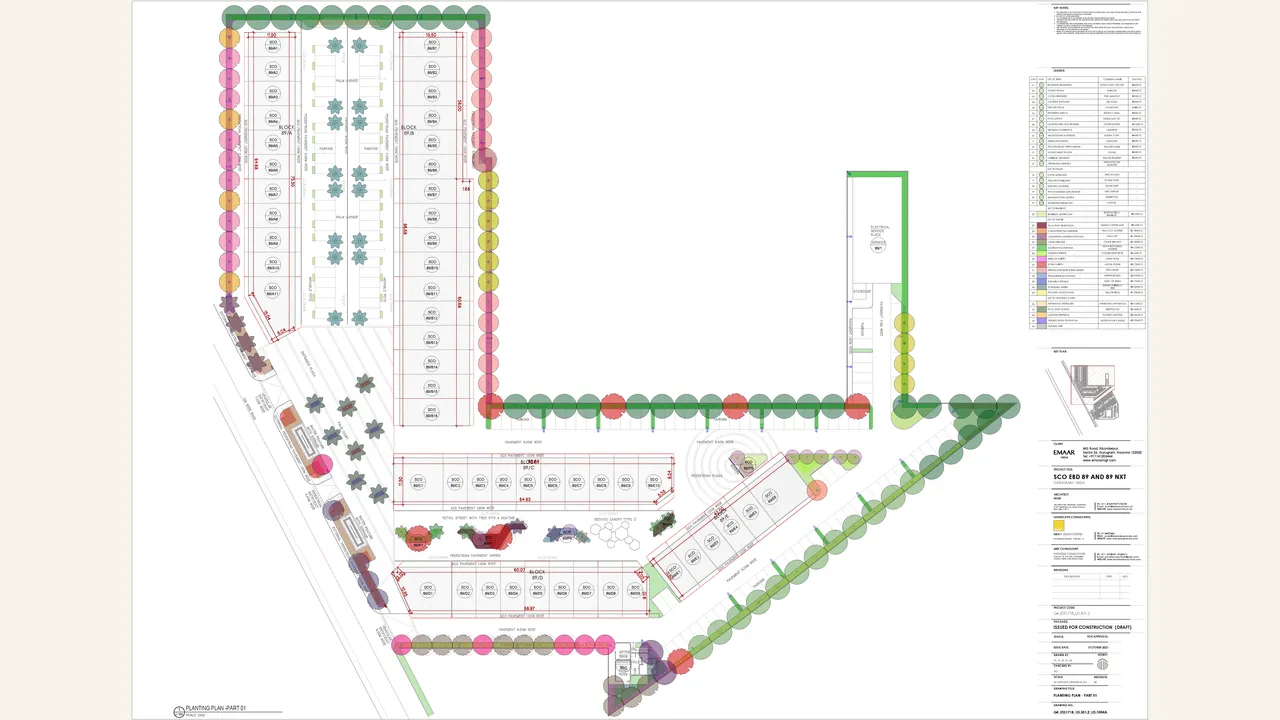 Authority-filed landscape plan for EBD-89