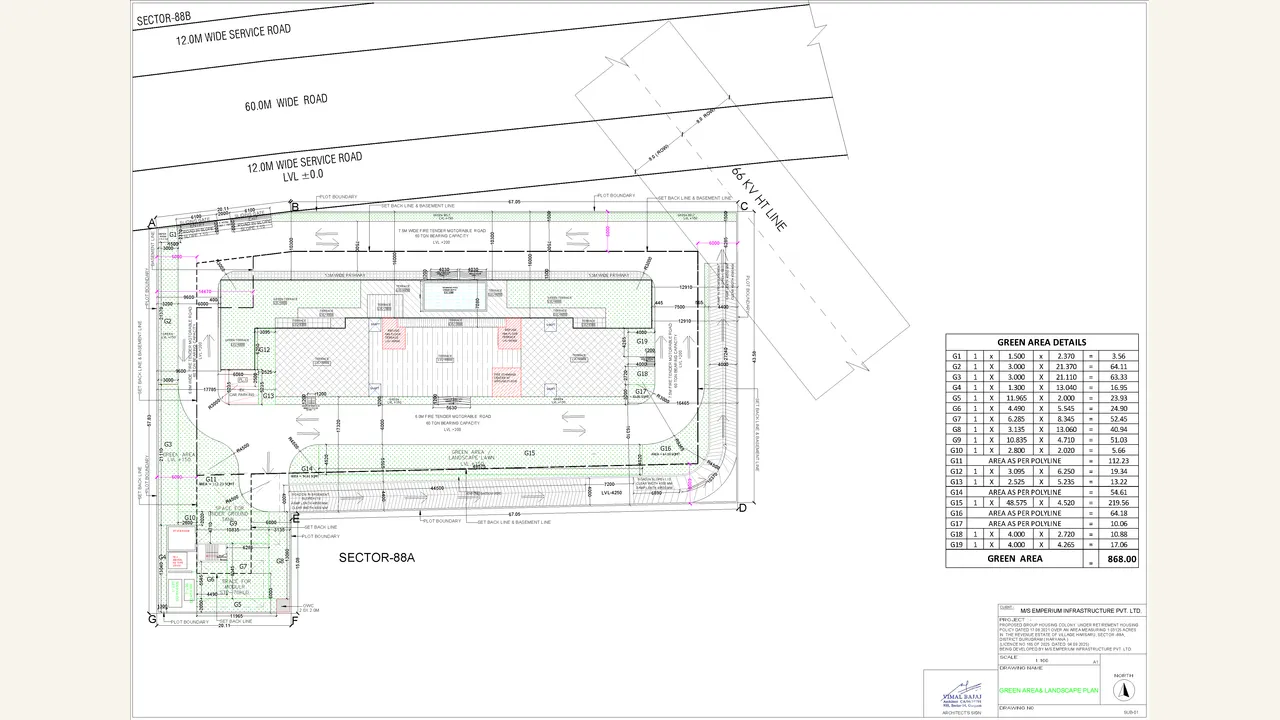 GREEN AREA \u0026 LANDSCAPE PLAN reviewed for EMPERIUM TITAN