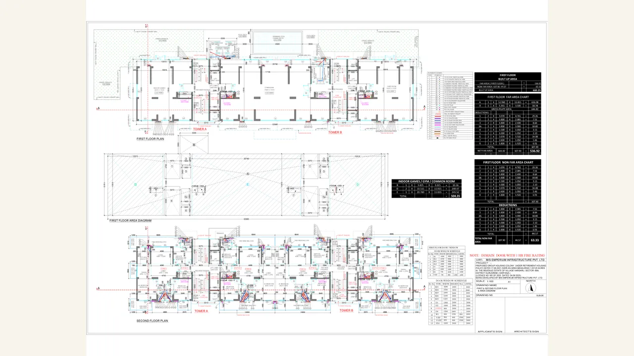 FIRST AND SECOND FLOOR PLAN reviewed for EMPERIUM TITAN
